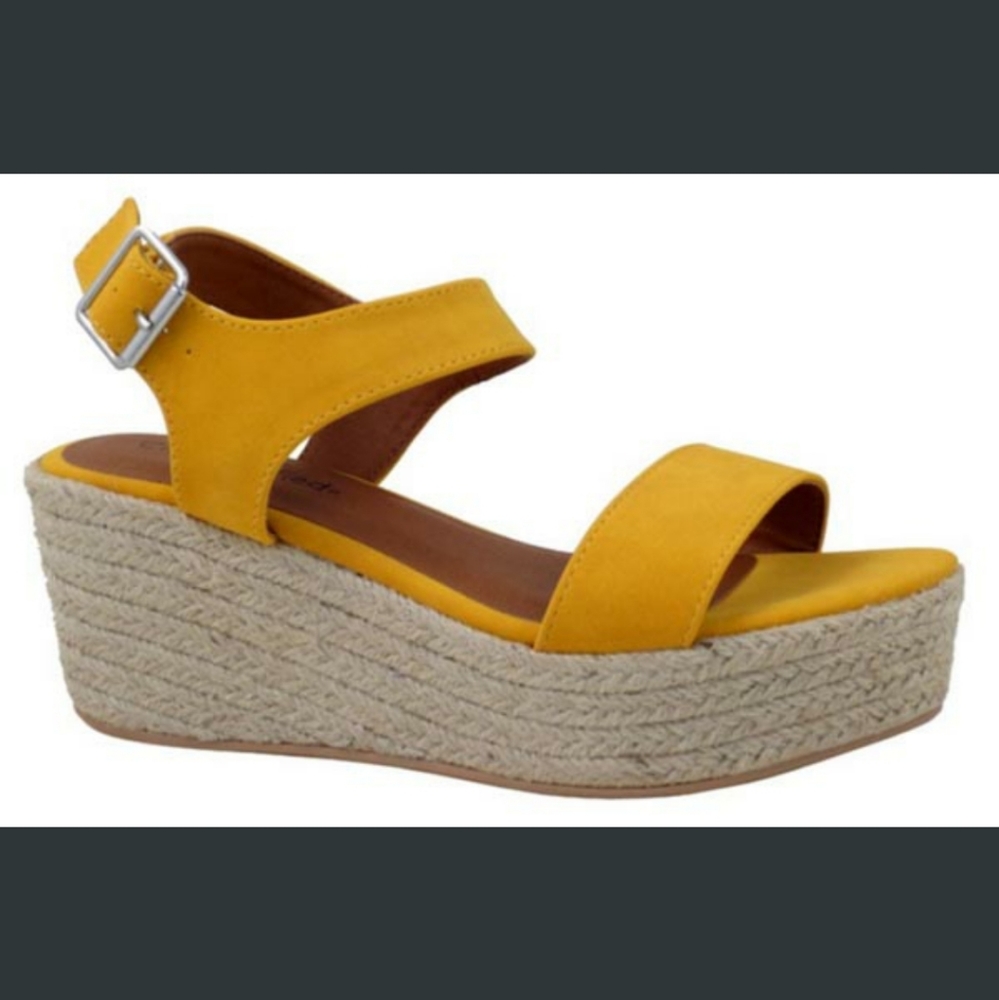 Espadrille platform sandal wedges